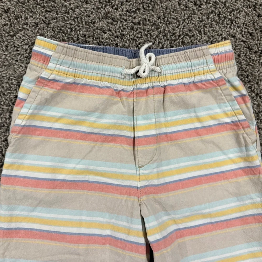 Oshkosh Boys preppy striped shorts with drawstring waist, size 8